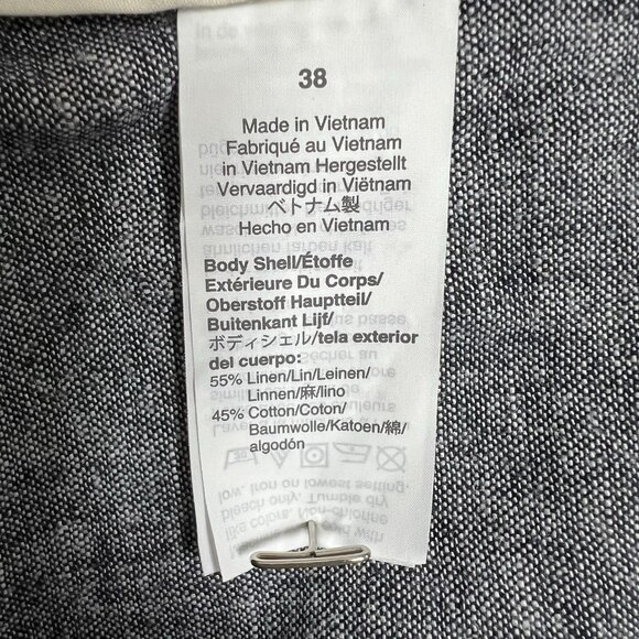 J Crew Linen Shorts Chambray Men SZ 38 Above Knee Chino 9’‘ - Picture 3 of 8